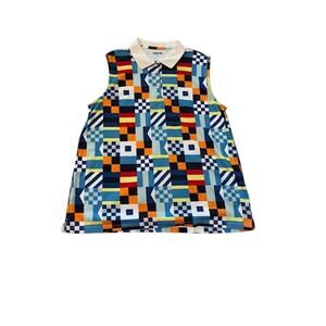 NWOT Lands End‎ Women's XL Sleeveless Nautical Knit Polo